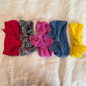 Baby bling headbands. Knot version. EUC. Set of 5.